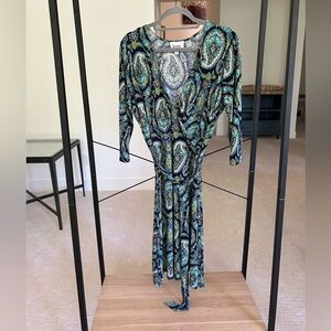 Leota Paisley Midi Dress